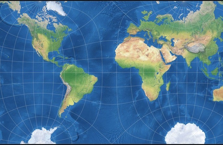 علماء يعيدون تشكيل خريطة الأرض بصورة مسطحة