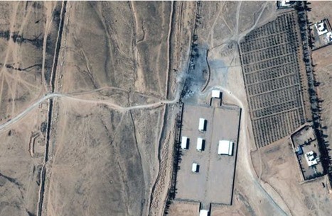 صور من الفضاء تظهر آثار الاعتداء الأمريكي على الحدود السورية العراقية