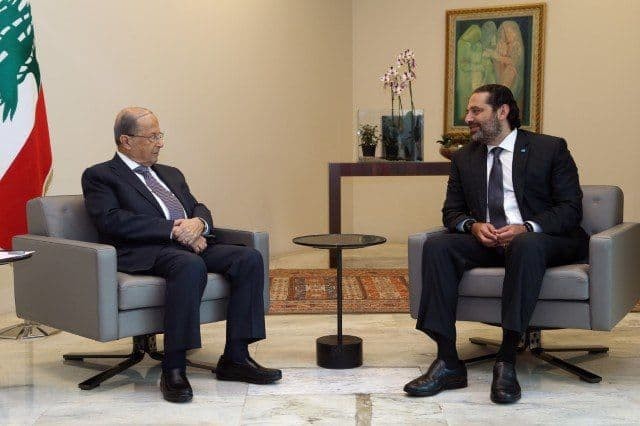 الحريري زار عون...والرئاسة تقول إنه لم يأت بجديد