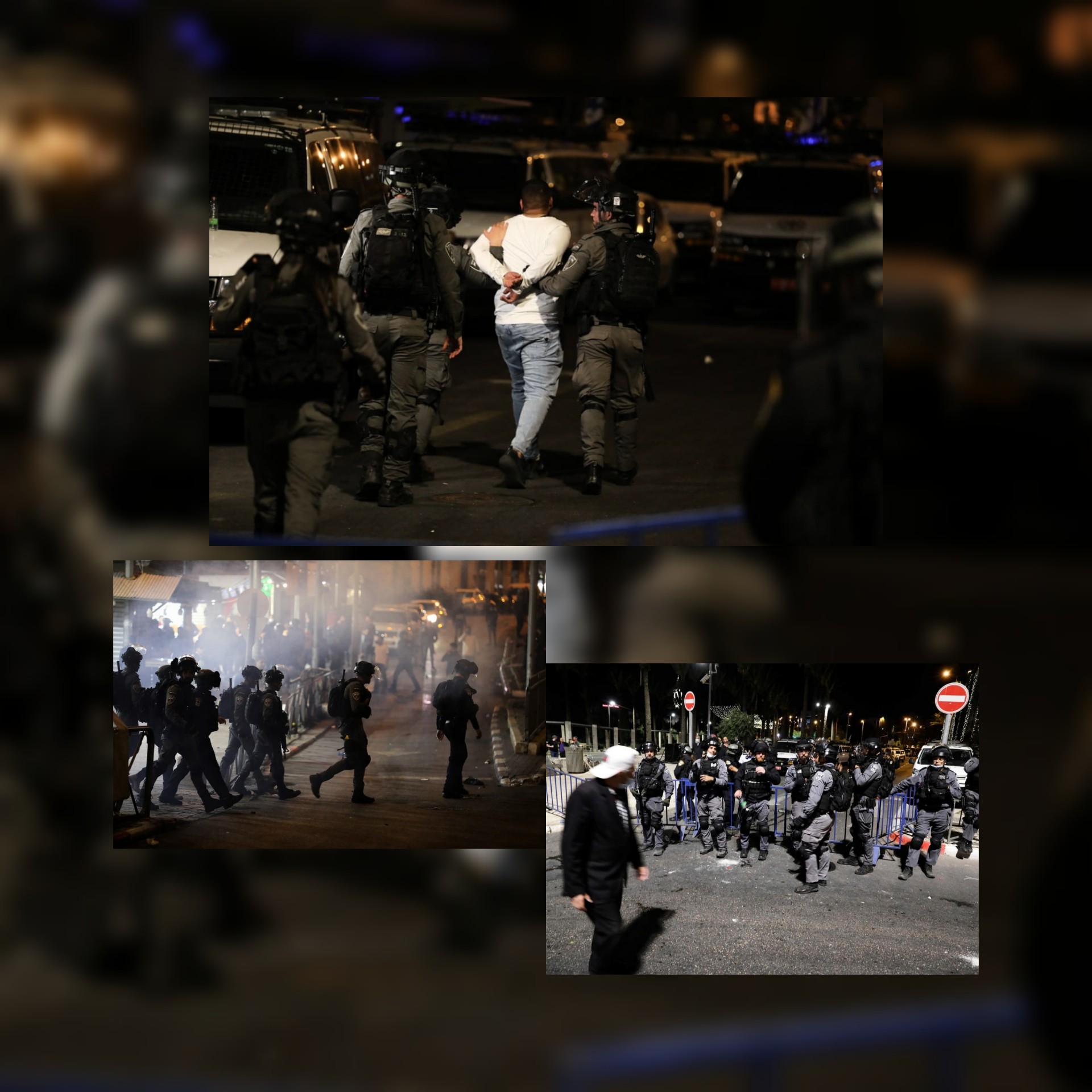 حصريا لموقع إضاءات / بالفيديو مواجهات عنيفة بين الفلسطينيين وقطعان المستوطنين وشرطة الإحتلال في باب العامود بالقدس المحتلة