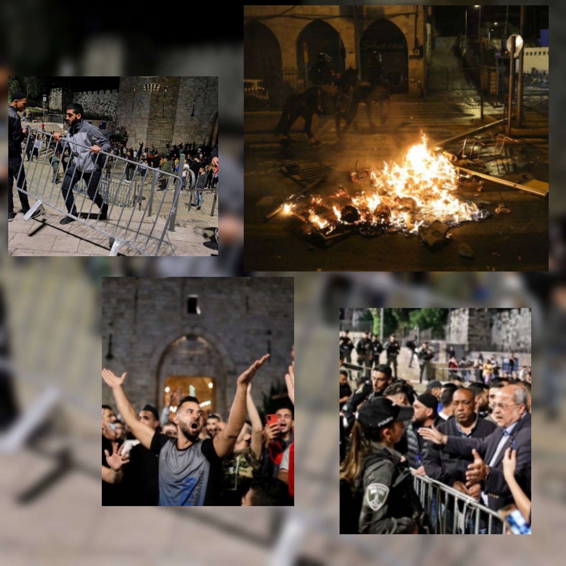 شاهد /بعد رضوخ الشرطة الإسرائيلية لثورة الفلسطينين ...إزالة الحواجز من ساحة باب العامود وإضاءات ترصد أهم ردود الفعل إسرائيلياً وفلسطينياً