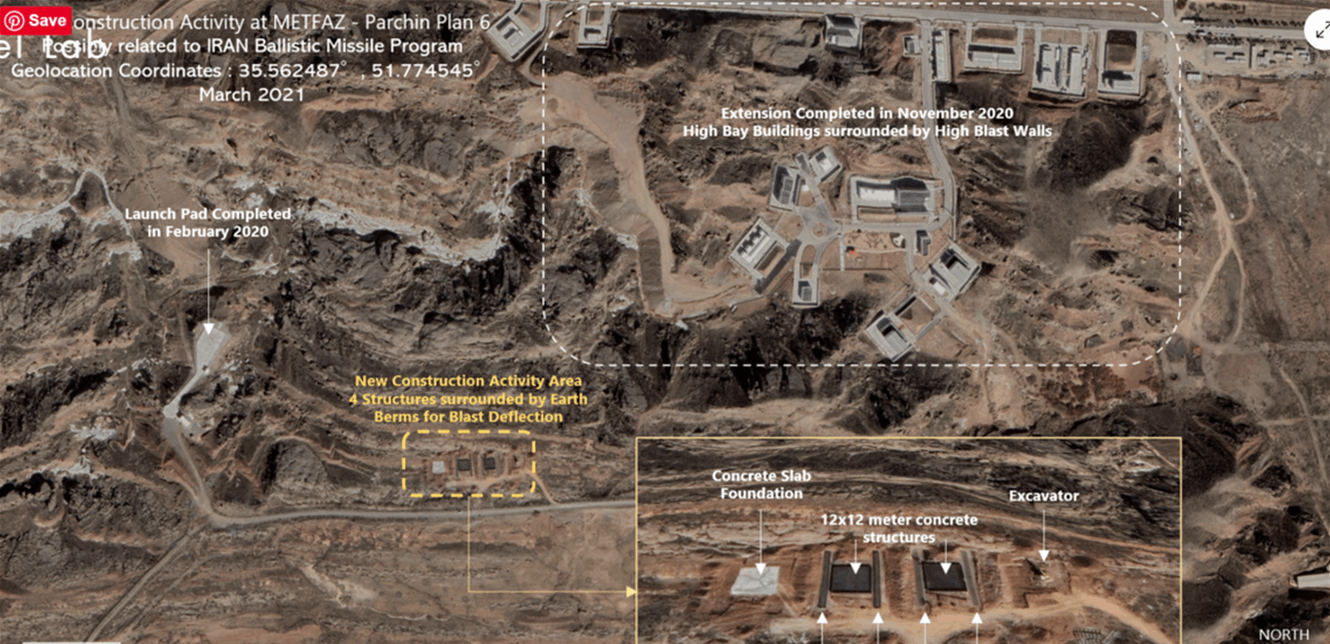 صور الأقمار الصناعية ترصد مجمع بارشين النووي في إيران