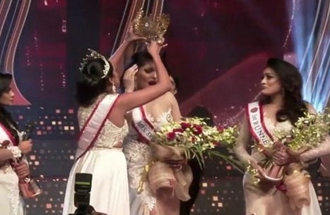 بالفيديو: فوضى خلال مسابقة ملكة جمال العالم للمتزوجات