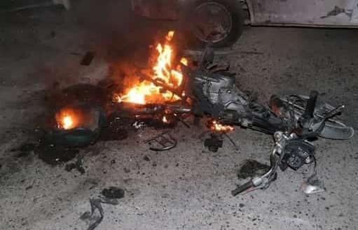 انفجار دراجة نارية مفخخة في مدينة جرابلس المحتلة تركيا بريف حلب الشرقي