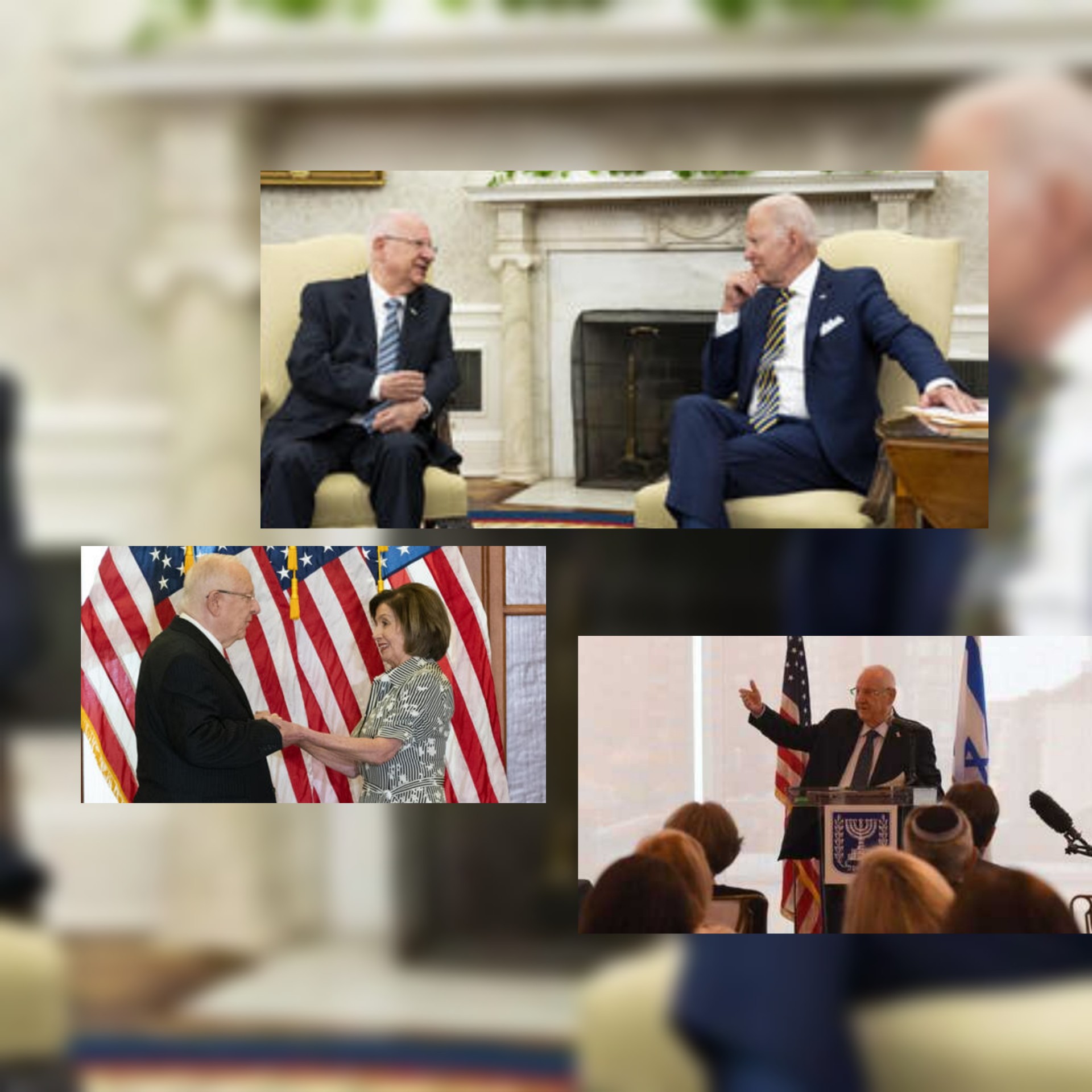 تقرير يديعوت أحرونوت عن  زيارة رئيس الكيان الإسرائيلي ريفلين للولايات المتحدة :  هي رحلة عمل أكثر من جولة وداع و ملفات ساخنة قُدمت لبايدن